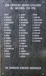 Neugestaltete Gedenktafel am Kriegerdenkmal